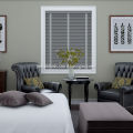 Grey ladder tape venetian blinds